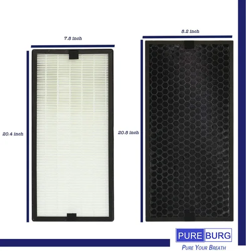 Vista 3 de PUREBURG Kit de filtros de repuesto compatible con piurificadores Rowenta Intense Pure AIR XL Air PU60XX Series PU6010 PU6015 PU6020 PU6025 PU6040