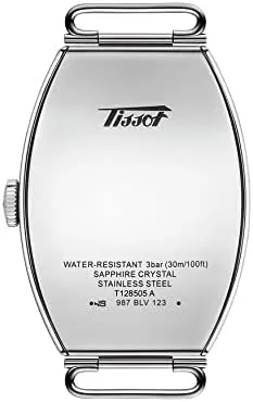 Vista 2 de Tissot Reloj mecánico de acero inoxidable Porto unisex para adultos modelo T1285051601200 color plateado Mecánico