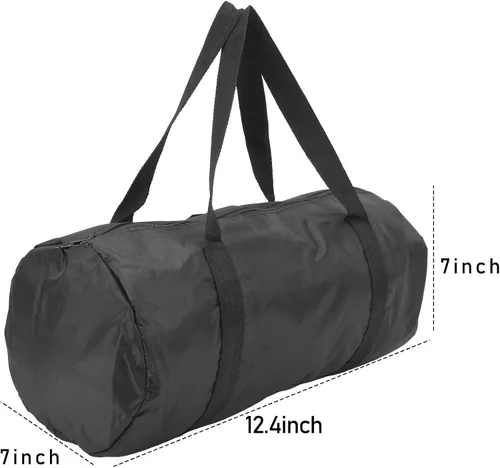 Vista 2 de Pequeña bolsa de gimnasio plegable Cilindro Fitness Bolsa de hombro, #1, Classic