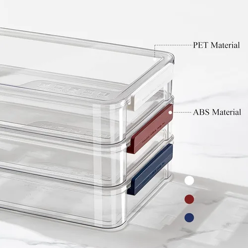 Vista 3 de Almacenamiento de papel para álbumes de recortes A4, caja de almacenamiento de fotos, caja de archivo de plástico (azul)