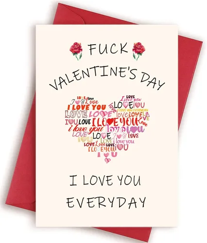 Vista 9 de Divertida tarjeta del día de San Valentín para novio, novia, marido, esposa, "I Called to Say I Love You", tarjeta de aniversario y cumpleaños