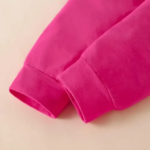 Vista 7 de Fullfamous Conjunto de mameluco y pantalón de manga larga con volantes para niña de 3 piezas