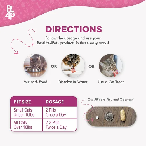 Vista 6 de Ganador de peso para gatos y apoyo para la tiroides – Estimulante natural del apetito para gatos, gatitos con bajo peso o gatos mayores que muestran