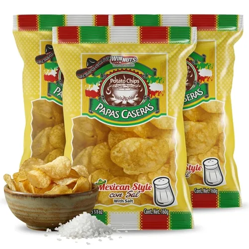 Vista 7 de WINNUTS Chamoy Dill Pickle Kettle Chips (paquete de 3, 5.6 onzas cada uno) Pepinillo picante con chamoy dulce y picante Bocadillo casero extra