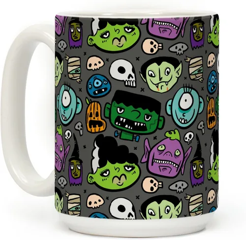 Vista 23 de LookHUMAN Tazas de Halloween Taza de café de Halloween - Tazas de café para decoración ideales para amantes y entusiastas de la decoración - Taza