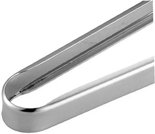 Vista 3 de Doble espátula de acero inoxidable Turner Pinzas Pan Hamburguesa Abrazadera Buffet Alicates 1pc