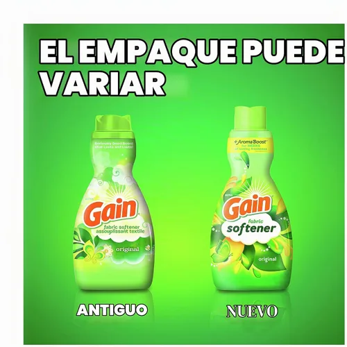 Vista 4 de Gain Líquido suavizante de telas para lavandería, aroma original, 41 onzas líquidas, 48 cargas, compatible con él, paquete de 4