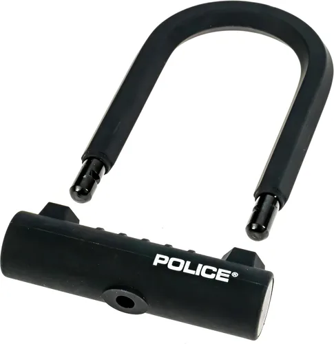 Vista 3 de Police Cerradura en U para bicicleta resistente con cable – Cerradura de bicicleta de acero endurecido de 1 pulgada, cable resistente a los cortes