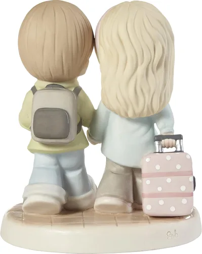 Vista 2 de Precious Moments Figura de porcelana de bisque You're My Passport to Happiness para parejas, aniversario, regalo de boda, regalo para novia, esposa