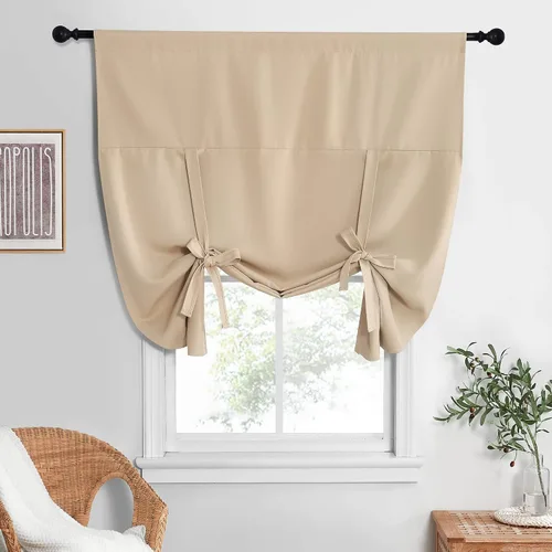 Vista 15 de NICETOWN Cortina Opaca con Aislamiento Térmico – Persiana Enrollable para Ventana de Bebé para Dormitorio/Acción de Gracias
