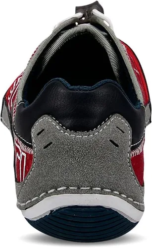Vista 3 de bugatti Zapatillas bajas para hombre Rojo