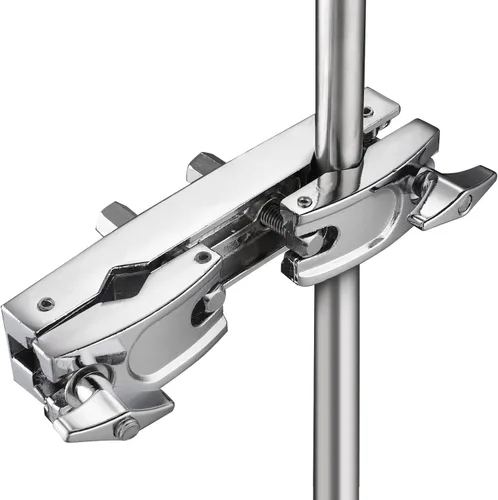 Vista 2 de Facmogu Pinza múltiple plateada, construcción ajustable de liberación rápida con material de acero inoxidable premium, soporte para montaje