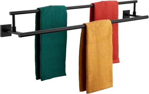Vista 13 de Toallero de mano KOKOSIRI de 16 pulgadas, toallero de baño para estante de gabinete de baño, barras de toallas, acero inoxidable cepillado dorado