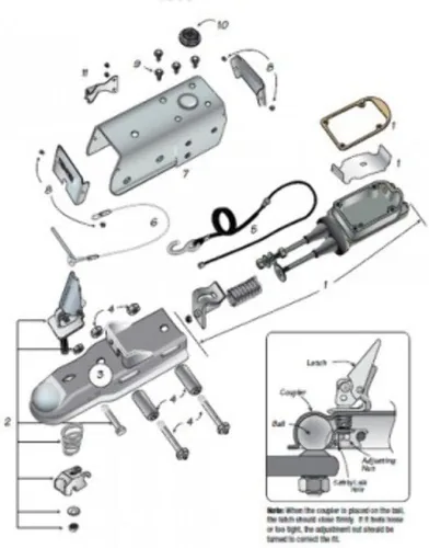 Vista 4 de Tie Down DEXTR MARINE Tie Down Engineering 82405 Kit de frenos de disco ventilado de 10 pulgadas 66