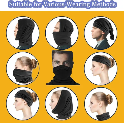 Vista 3 de VAJOOCLL Faraday Gaiter Shields 5G, 4G, Cellular, WiFi, Bluetooth, Faraday Scarf Effective Shielding Fluctuation Efficiency 99.99% Scarf Protect