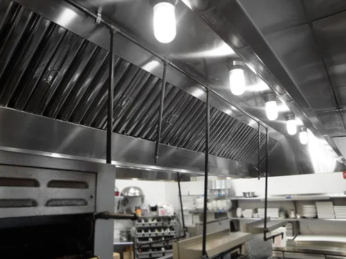 Vista 4 de 20 pulgadas de altura Filtro de campana de acero inoxidable de 16 pulgadas de ancho Juego de 2 Filtro deflector de campana de cocina comercial