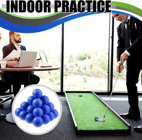 Vista 7 de 200 pelotas de espuma para práctica de golf, bolas de entrenamiento de vuelo limitadas, suaves para columpio al aire libre, entrenamiento
