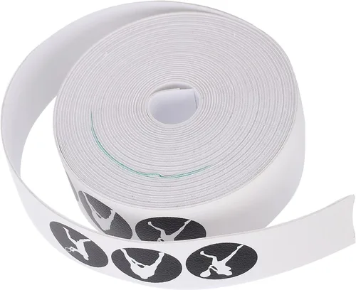 Vista 9 de Cinta de raqueta, cinta antiarañazos para raquetas de tenis, etiqueta protectora de PU (blanco)