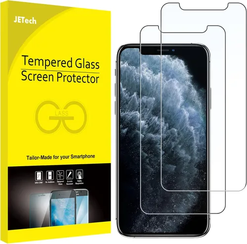Vista 7 de JETech - Protector de pantalla para iPhone 6 Plus y iPhone 6s Plus, 5.5 pulgadas, película de vidrio templado, 2