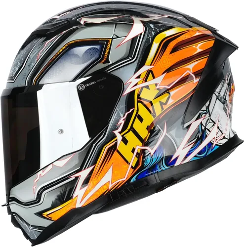 Vista 8 de HAX Force - Casco de cara completa aerodinámico para motos y e-bikes certificado DOT y ECE - Visor doble mejorado, talla adulto, listo para Pinlock