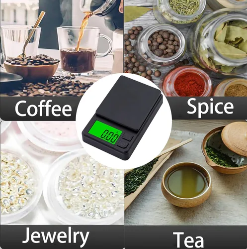 Vista 3 de Báscula digital de bolsillo de 35.27 oz x 0.00 oz, báscula de gramos, báscula digital de gramos, báscula de alimentos, báscula de joyería, báscula