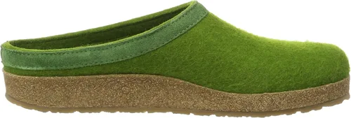 Vista 6 de Haflinger Slip-On Clog - Lana de fieltro de color verde hierba