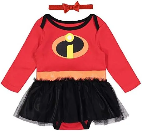 Vista 2 de Disney Incredibles - Body y diadema de tul para niñas recién nacidas a bebés