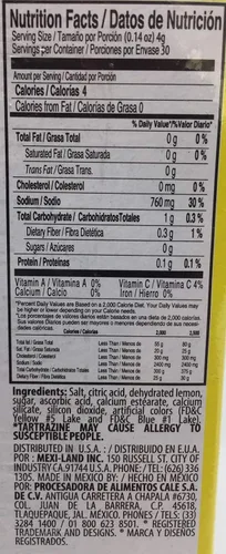 Vista 2 de Jovy Limonazo Mexican Candy Salt & Lemon Powder 4.23oz (paquete de 12)