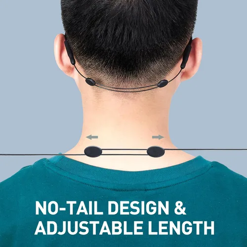 Vista 2 de Correa para gafas, correa ajustable sin cola para lentes de sol y gafas, correas de cable, soportes para gafas alrededor del cuello, cordón