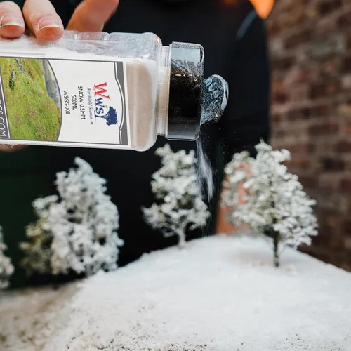 Vista 4 de WWScenics Esparcidor de nieve de 0.079 in 1.06 oz WSG4-082 Material de escenario de modelo realista