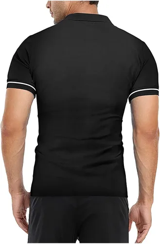 Vista 3 de Golf Shirts for Men 2023 Casual Cotton Short Sleeve Polo Tshirt Summer Slim Fit Muscle Fitness Sport Shirts Work