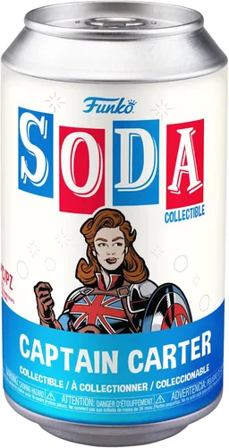 Vista 2 de Funko Vinilo SODA: Marvel: What if - Captain Carter - 1/6 probabilidades para variante de persecución rara - Marvel Comics - Figura de vinilo