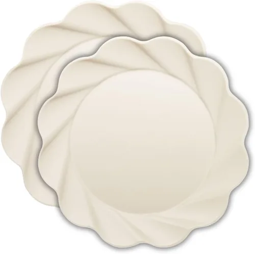 Vista 16 de Sophistiplate Platos de cena compostables ecológicos – Hecho de fibra de madera de bambú y caña de azúcar – Platos biodegradables y desechables