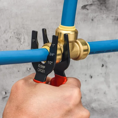 Vista 6 de iCrimp Push Fit Pinzas de desconexión para accesorios de latón de 1/2" 3/4" 1" Funciona con tubos PEX, cobre y CPVC, para entusiastas