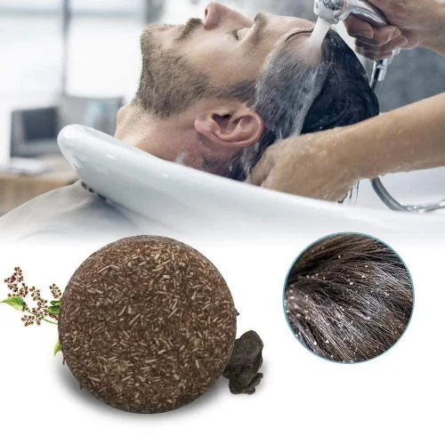 Vista 6 de Barra de champú sólida, oscurecimiento natural, tratamiento de pérdida de cabello y crecimiento para hombres y mujeres