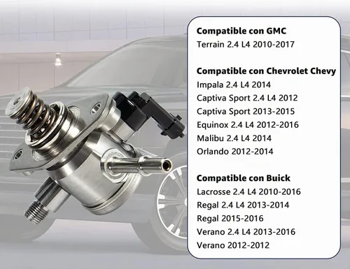Vista 2 de Bomba de combustible de alta presión 2.4T para Lacrosse, Regal, Equinox