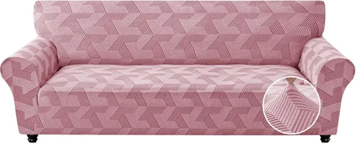 Vista 34 de JIVINER - Juego de 2 fundas elásticas para sillas de comedor, fundas geométricas de jacquard para sillas de comedor, fundas lavables para sillas
