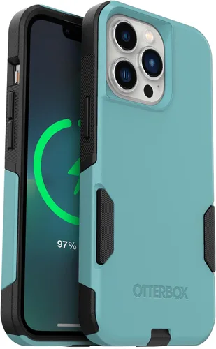 Vista 12 de OtterBox Commuter Series - Funda para iPhone 13 Pro Max y iPhone 12 Pro Max, negro