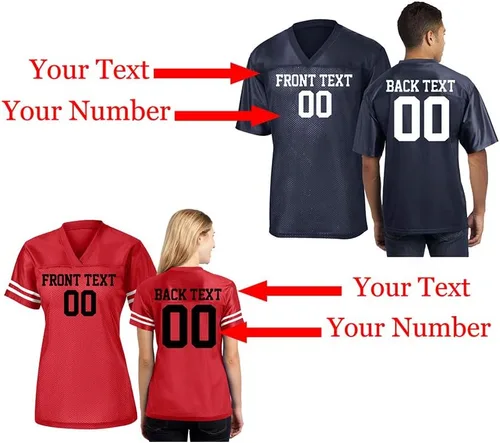 Vista 4 de Personaliza tu propia camiseta de fútbol con tu nombre y número