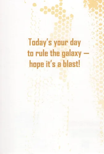 Vista 3 de Tarjeta de feliz cumpleaños de Transformers con Bumblebee - Today's Your Day to Rule the Galaxy - Hope It's a Blast! - Color Me
