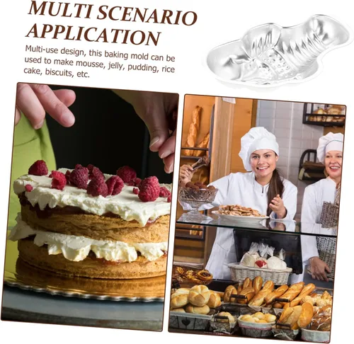 Vista 8 de Pastel de arroz de gelatina de metal para cocina Pudín Mousse Suministros para hornear alimentos seguros para el calor