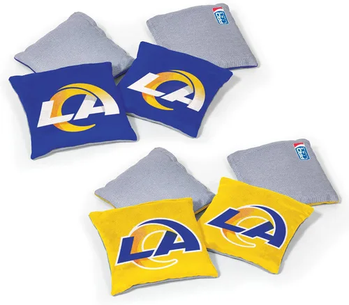 Vista 10 de Wild Sports - Bolsas de frijoles de doble cara de fútbol americano profesional de la NFL, 8 unidades, bolsas de lanzamiento de primera calidad