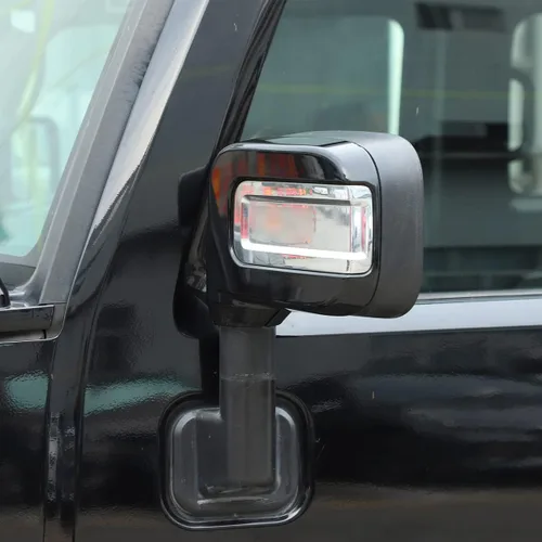 Vista 8 de Cubierta de espejo retrovisor ABS Protector de espejo lateral Decoración exterior Compatible con Hummer H2 2003 2004 2005 2006 2007 2008 2009