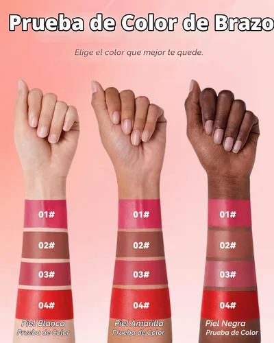 Vista 6 de Lápiz de Maquillaje para Tinte de Labios-1 Pieza Tinte de Labios Hidratante Rosa Berry Lápiz Delineador de Labios Líquido, Aspecto de Color Mate 01#