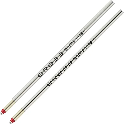 Vista 11 de Cross Recambio de mini bolígrafo, punta media, paquete de 2, tinta negra Replacement Pen Refill for Consistent Ink Flow, Smear-Resistant