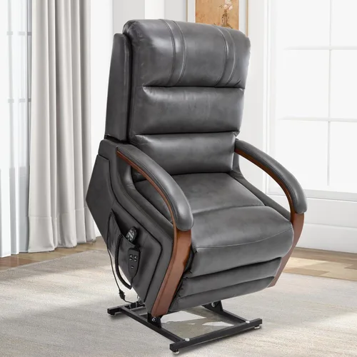 Vista 15 de Trustyue Silla Reclinable de Elevación Eléctrica de Doble Motor, Reclinable Completamente Plana, Silla Elevadora con Masaje y Calor, Asistencia