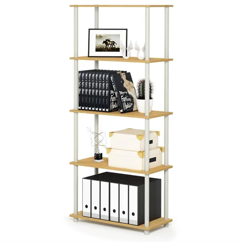 Vista 67 de Furinno Turn-N-Tube Organizador de encimera de cocina, estante organizador de encimera de esquina de 2 niveles, estante esquinero, para cocina