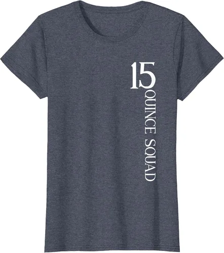 Vista 9 de Quince Squad Quinceanera 15th Birthday - Camiseta de quinceañera para niñas Asphalt Grey