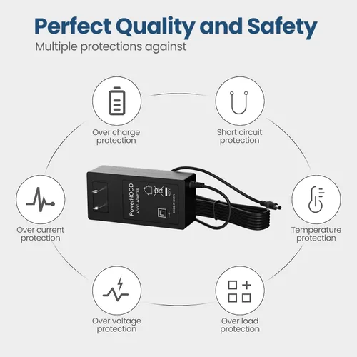 Vista 4 de Adaptador de CA de 12 V compatible con cargador de afeitadora Remington PA-1204N F7800 F5800 F5790 F4790, cable de alimentación para Remington Razor