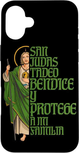 Vista 23 de Saint Jude Thaddeus. Bless and Protect My Family Case for iPhone 17